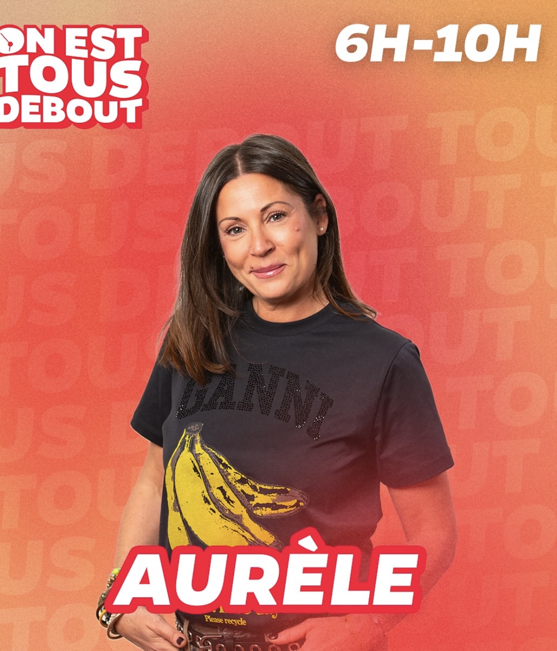 Aurèle sur le visuel de la matinale radio